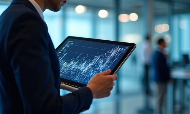 Concepto de analítica predictiva para pequeñas empresas